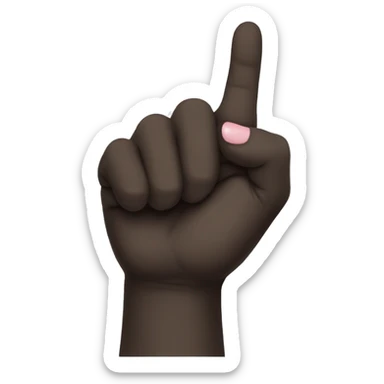 Black hand Pinky promise  sticker