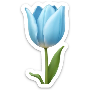 Light blue tulip  sticker
