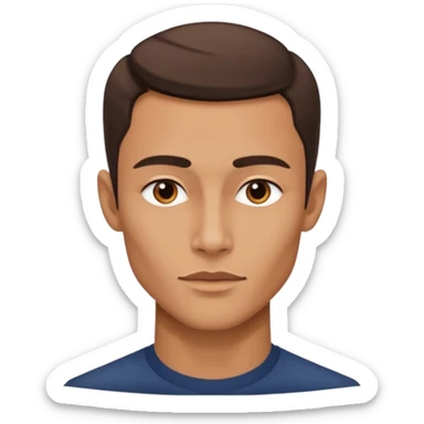 A person who has the sharpest jawline sticker