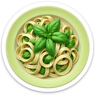 green pesto pasta sticker