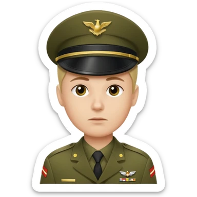 Sargento saludando  ejército  sticker