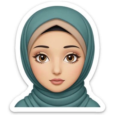 hijab girl baddy sticker