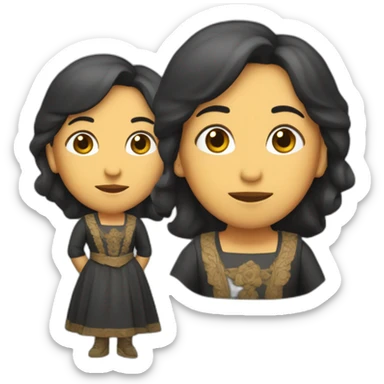 Vicenta de aquí no hay quien viva sticker