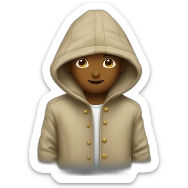 Jamping coat sticker