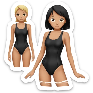 One piece swimsuit sticker