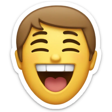 Half heart half laugh sticker