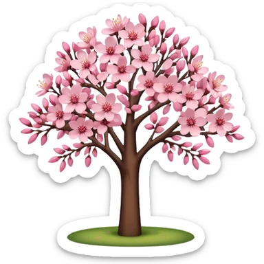 Cherry blossom tree aesthetic sticker