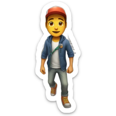Picture of the subway surfer sticker