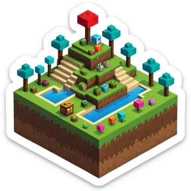 minecraft world sticker