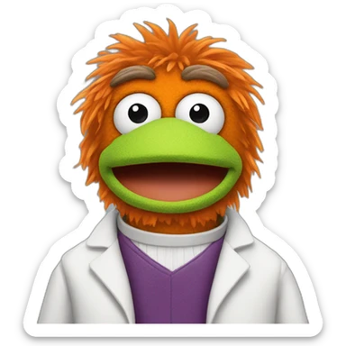Beaker muppets sticker