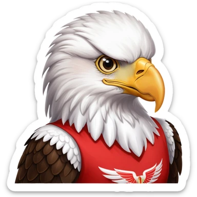 Fais un aigle avec le maillot de benfica  sticker