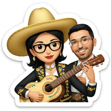 Mariachi Guitarist sticker