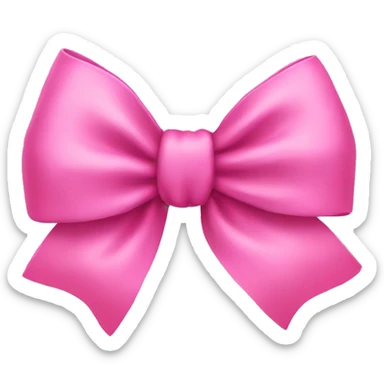 Pink bow sticker