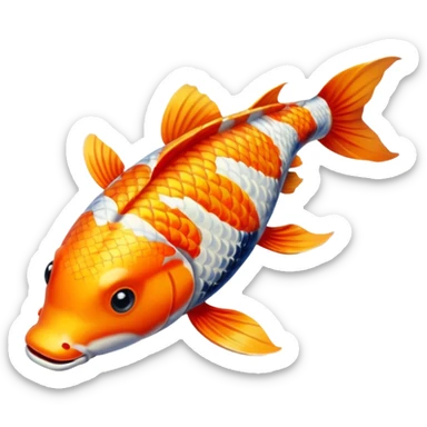 Pimp koi fish  sticker