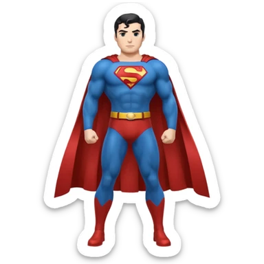 Superman full body emoji sticker
