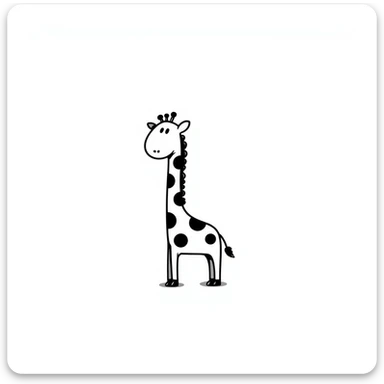 Giraffe sticker