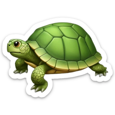 Tortue sur un ceval sticker