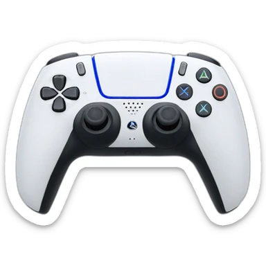 White Ps5 dualsence pro controller sticker