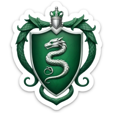 Slytherin crest sticker