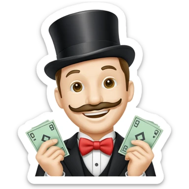 Monopoly man  sticker
