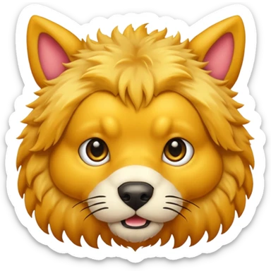 The three headed hound, cerberus. He is soft and cute sticker