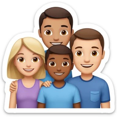 familia de tres sticker