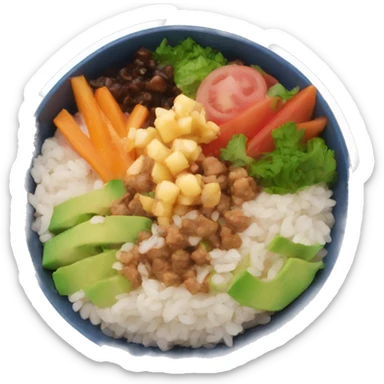 poke bowl sticker