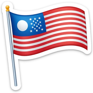 Flag Waving sticker