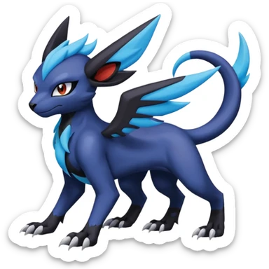 Luxray-Absol-Noivern-Dewott-fusion sticker