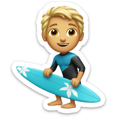 australian surfer boy sticker