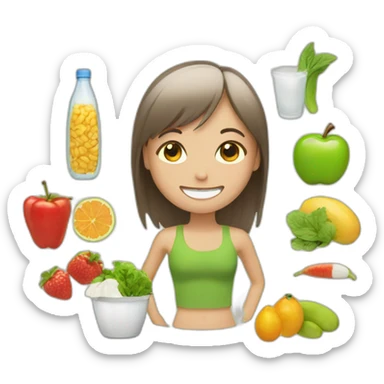 healthy lifestyle sticker
