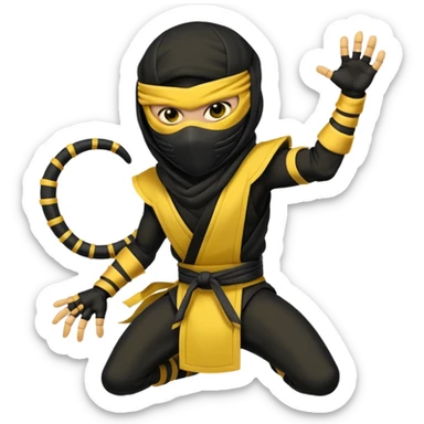 scorpion mortal kombat sticker