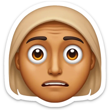 Terrible face sticker