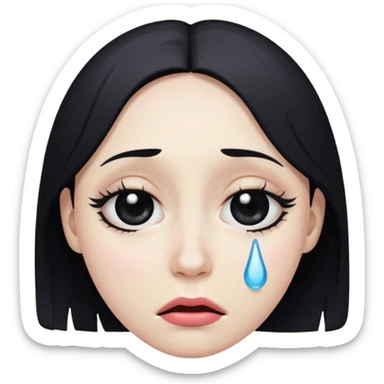 i want an emoji the embodies the lyrics of the song “the abyss” by the weeknd sticker