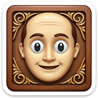 Wood carving sticker