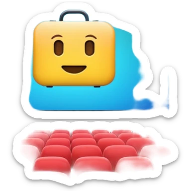 big screen with a movie sticker