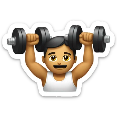 shoulder pressing dumbells sticker