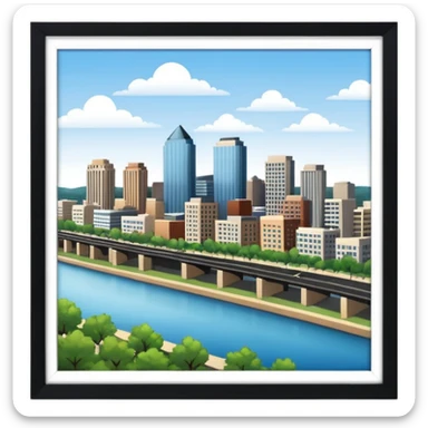 I moved to Little Rock in the state of Arkansas sticker