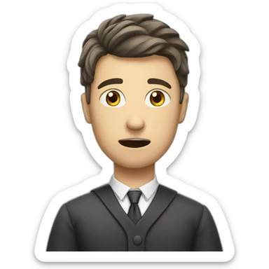 Law student stressed sticker