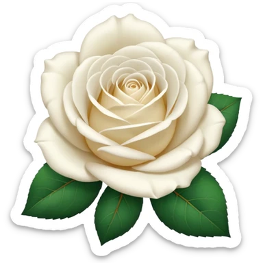 White rose emoji sticker