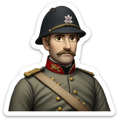 British soldier in the Crimean War sticker