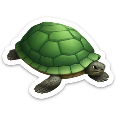 real life looking turtle sticker