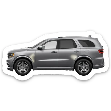 2023 Grey dodge Durango from side view sticker