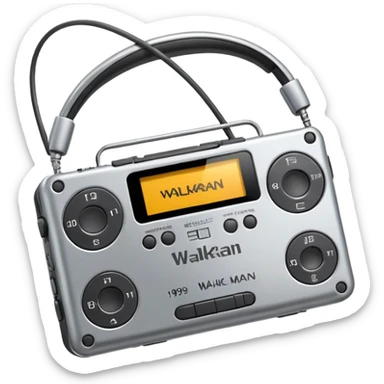 Realistic 1990’s Walkman sticker