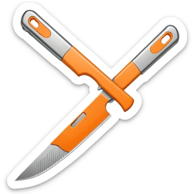 generate me a knife cutter style sticker