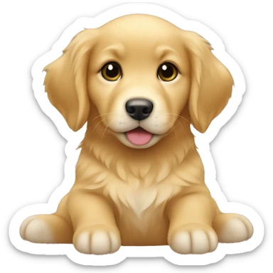 baby Golden Retriever sticker