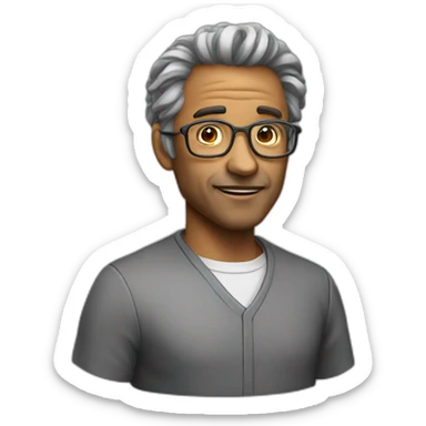 Crazy physicist sticker