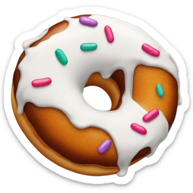 donuts with white icing sticker