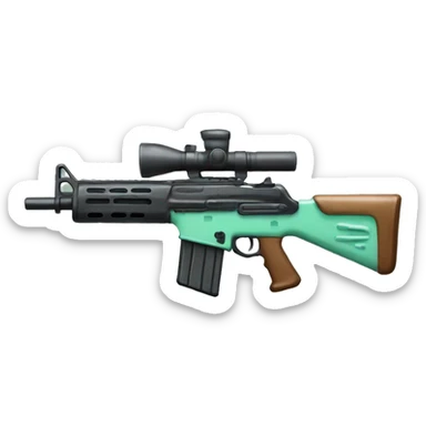 Mint assault rifle  sticker
