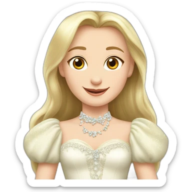 happy Vladimir putin in princesses dress sticker